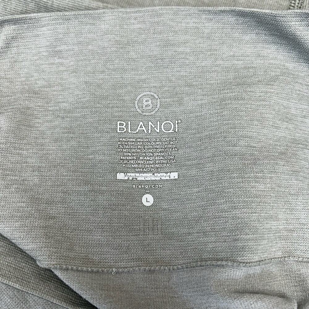 $88 BLANQI Maternity Size Large Sport Support Hipster Contour Leggings Grey - Picture 6 of 6